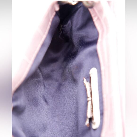 Henri Bendel Pink Croc-Embossed Clutch - Picture 5 of 5